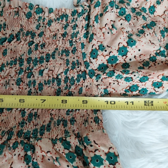Papermoon Bell Sleeve Floral Boho Mini Dress Size Small - Picture 7 of 8